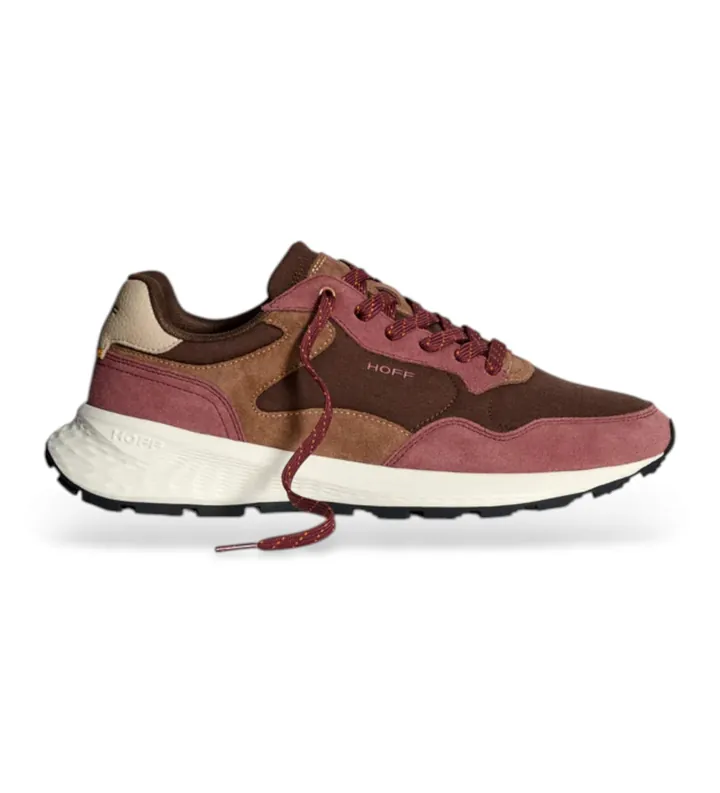 HOFF para hombre. 22535607 Zapatillas de piel City Mkii burdeos (44), Plano, Cordones, Casual, Granate