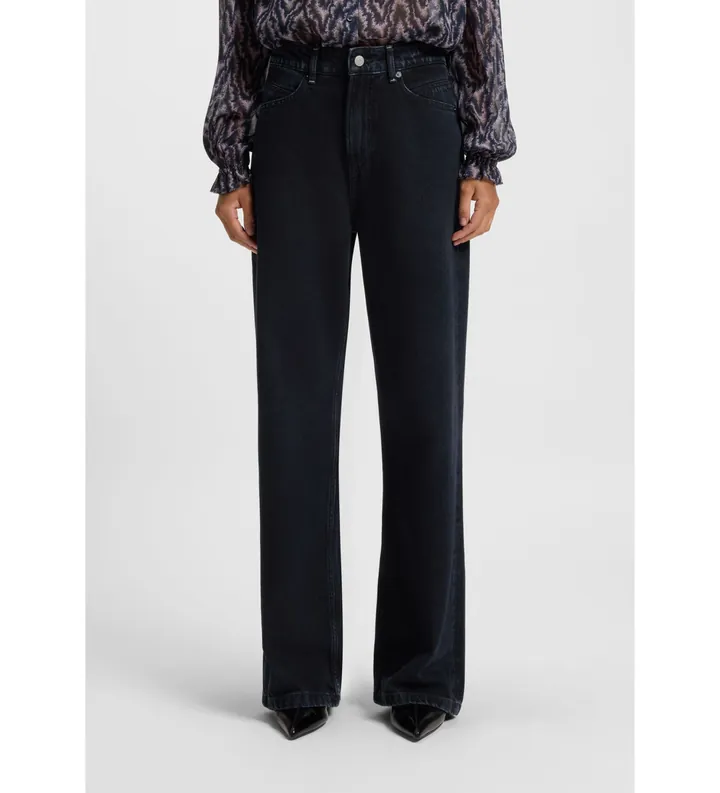 BOSS para mujer. 50548454 Pantalón Marlene HR 8.0 marino (25/34), Casual, Algodón, Denim