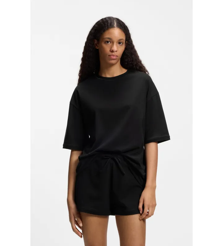 HUGO para mujer. 50561609 Pijama Style negro (L), Homewear, Algodón, Manga corta
