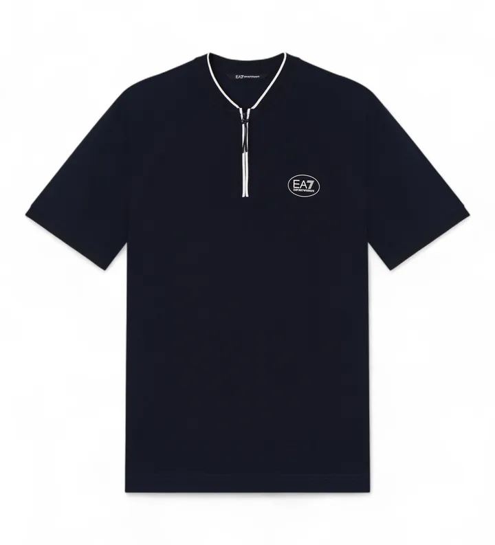 EA7 para hombre. 7M001541_AF16722 Polo Golf Pro marino (3XL), Azul, Casual, Algodón, Manga corta