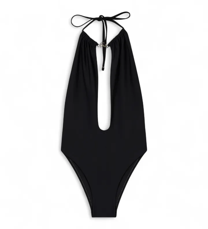 EA7 para mujer. 7W001061_AF20663 Bañador Water Sports negro (L), Casual, Sintético, Beachwear, Sin mangas / Tirantes