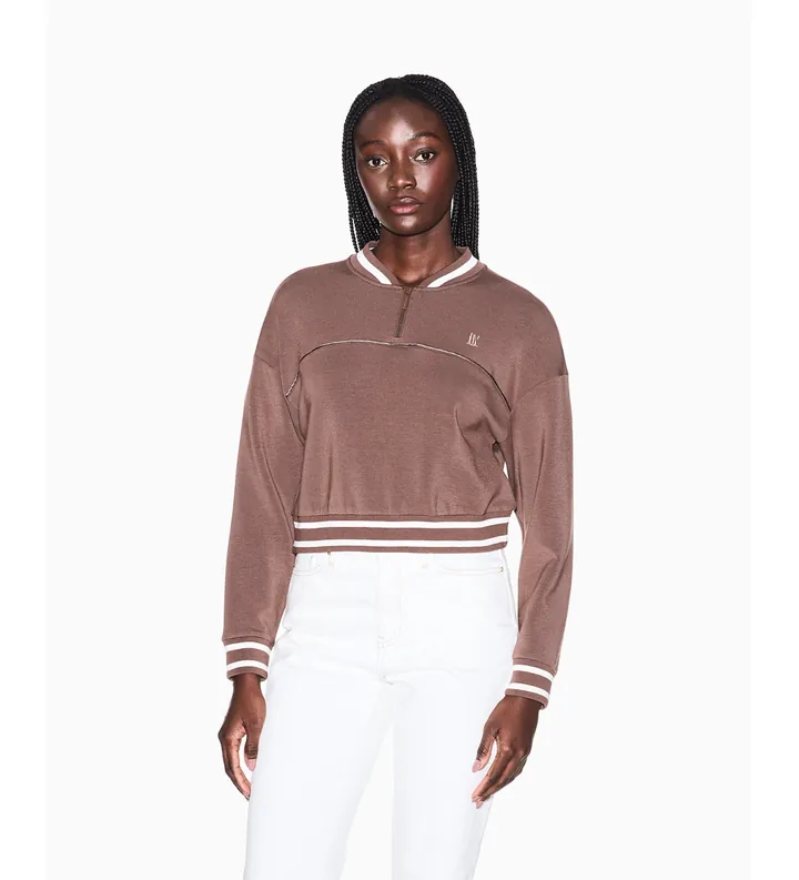 A|X Armani Exchange para mujer. XW001748AF10804U6136 Sudadera Bomber beige (L), Casual, AWPS (Izas), Modal