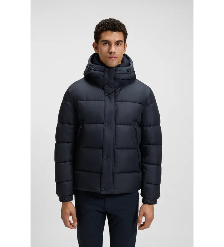 BOSS para hombre. 50528573 Abrigo Omaris marino (48), Casual, Poliéster