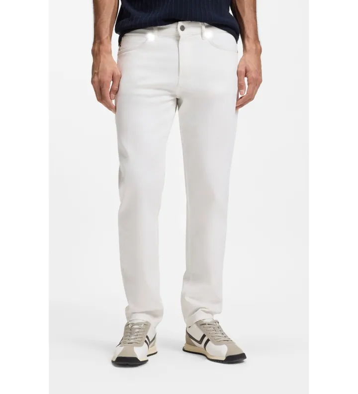 BOSS para hombre. 50561606 Jeans Maine regular fit blanco (30/32), Casual, Algodón