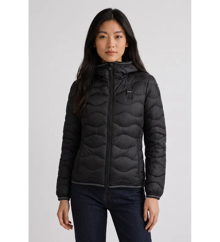 Blauer para mujer. 26WBLDC03033 Chaqueta acolchada Camelia negro (M), Casual, Poliamida