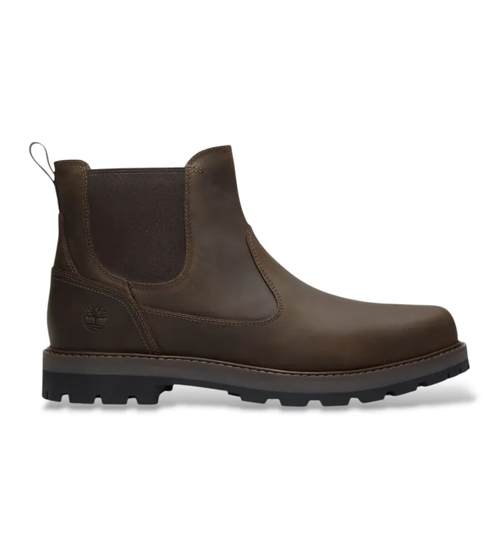 Timberland para hombre. TB0A6A4WET41 Botines de Piel Chelsea Britton Road verde (40), Plano, Ninguno, Casual
