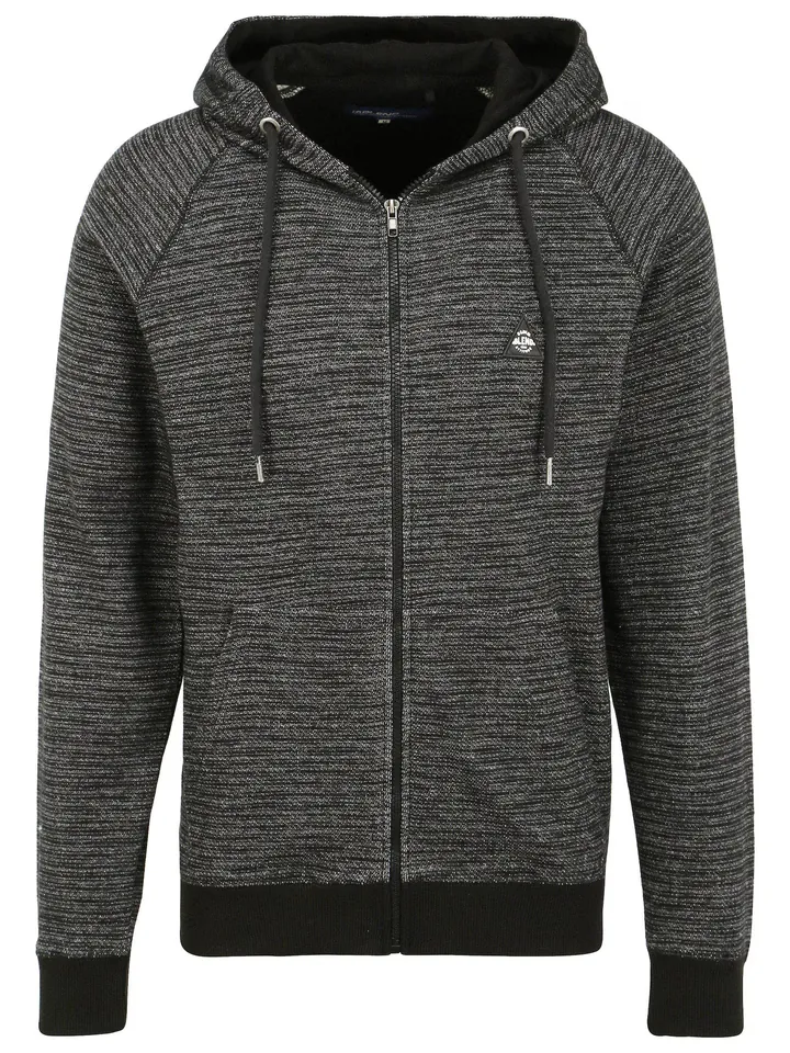 BLEND Sudadera con cremallera ' Nuka '  gris moteado