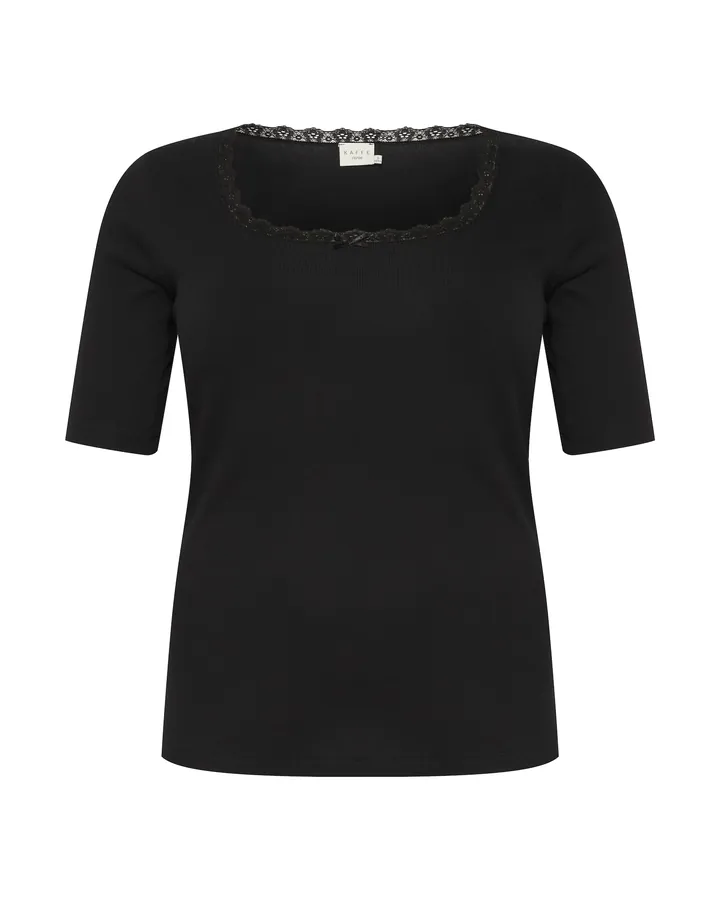 KAFFE CURVE Camiseta 'Britt' negro