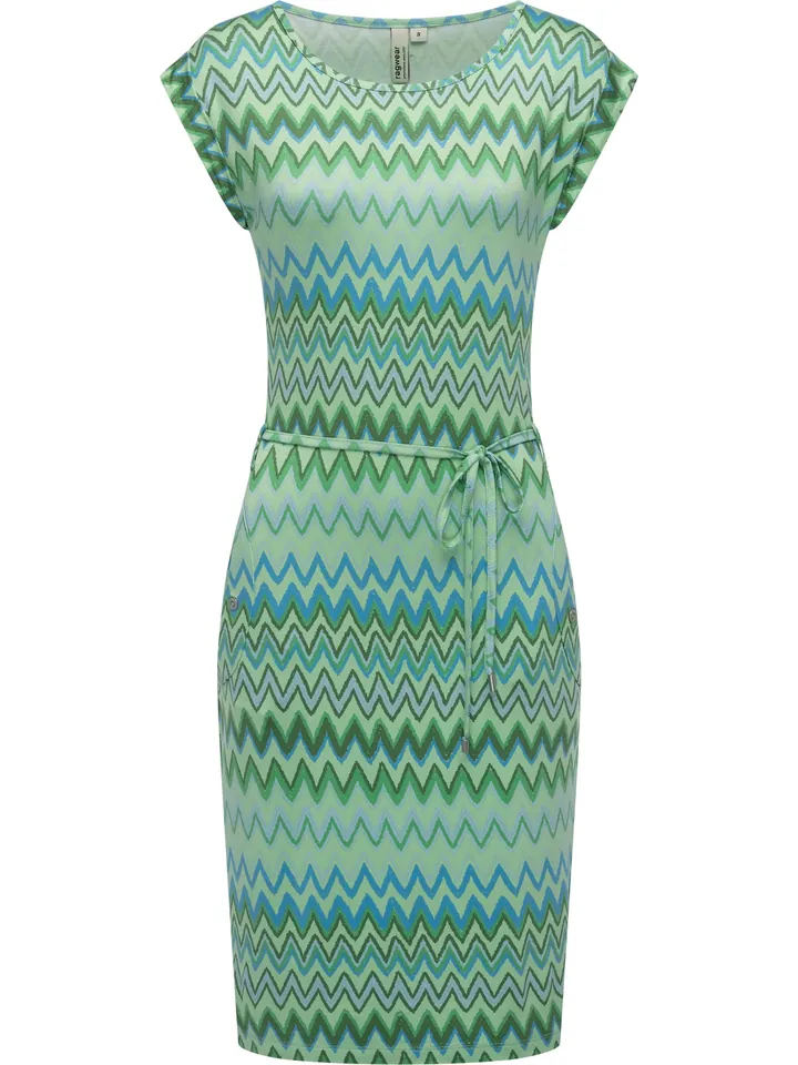 Ragwear Vestido de verano 'Taggien'  azul / verde / menta / verde oscuro