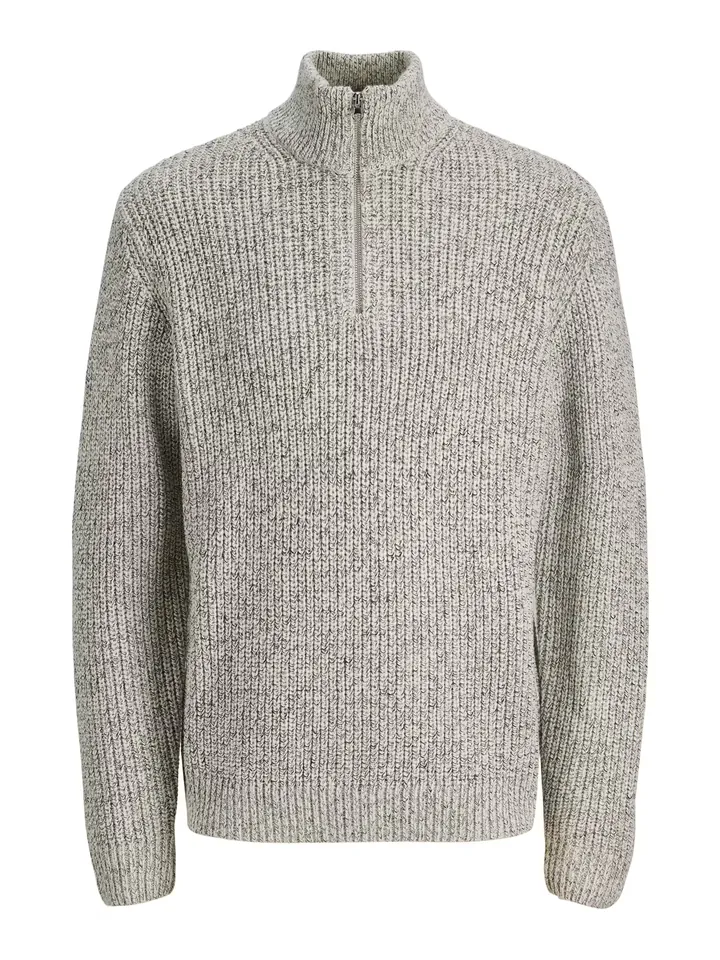 JACK & JONES Jersey 'JORBLEECKER'  negro / blanco moteado