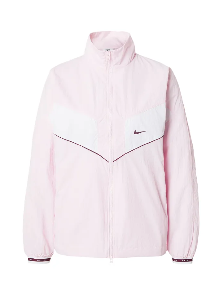 Nike Sportswear Chaqueta de entretiempo cyclam / rosa / blanco