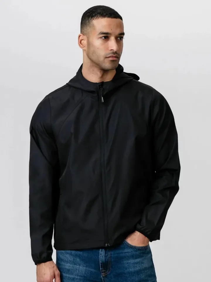 TEESHOPPEN Chaqueta de entretiempo ' Shell Jacket '  negro