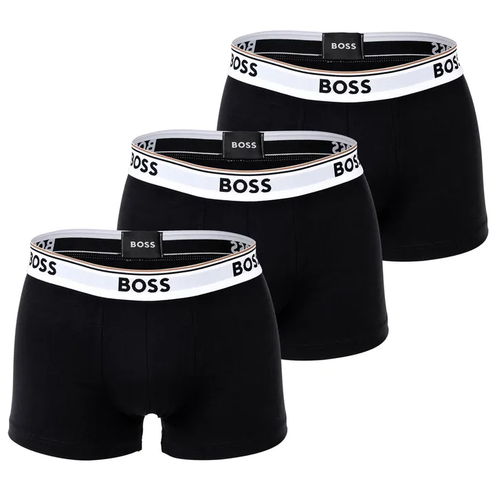BOSS Calzoncillo boxer  negro / blanco