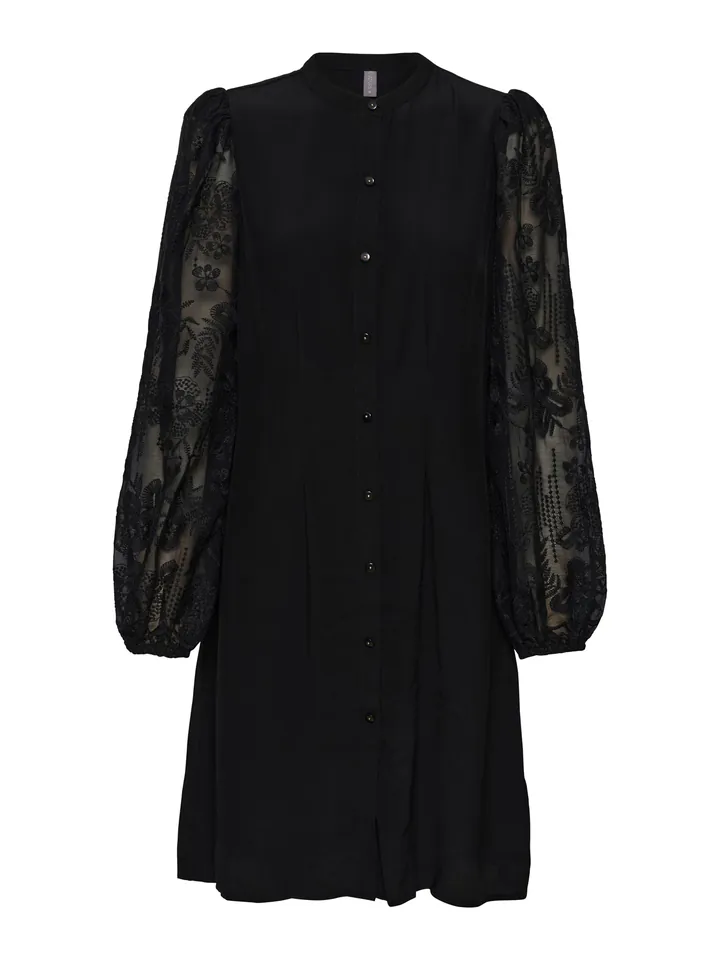 CULTURE Vestido camisero 'Asmine' negro