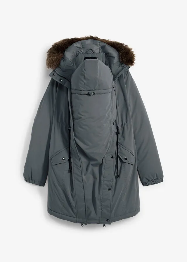 Parka premamá 3 en 1 con inserto de porteo