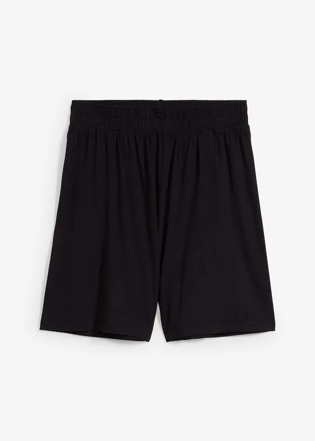 Pantalón corto sin cierre de mezcla de viscosa suave