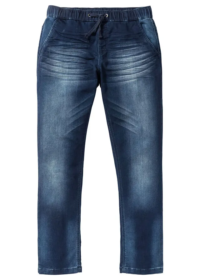 Vaqueros tipo chándal slim fit, straight