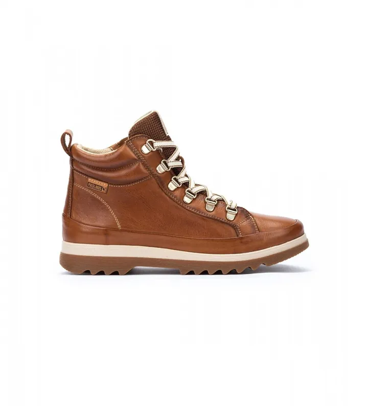 Pikolinos para mujer. W3W-8564 Botines de Piel Vigo marrón (35), 1 a 3cm, Cremallera, Casual