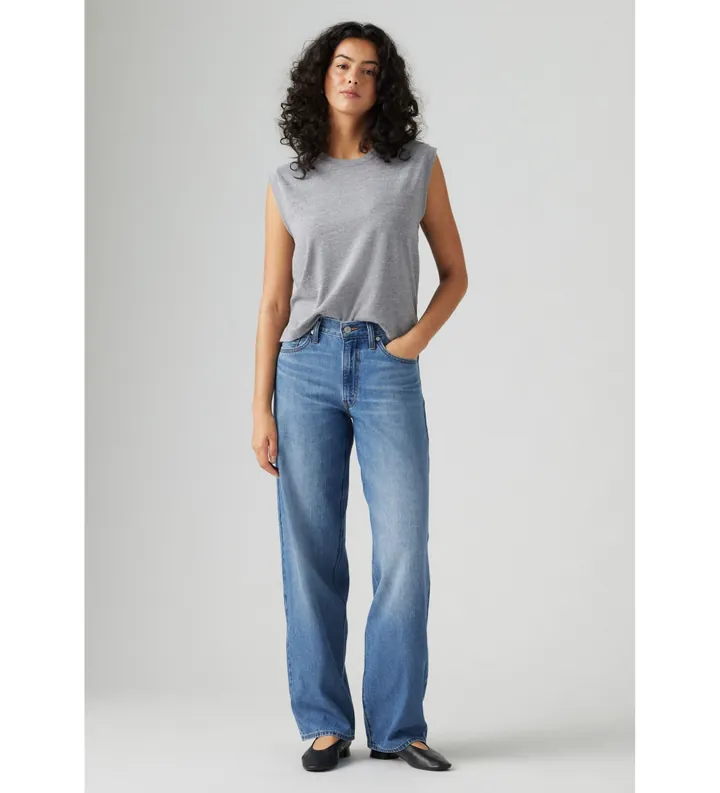 Levi's para mujer. A3494-0057 Jeans Baggy Dad azul (28/32), Casual, Algodón, Denim
