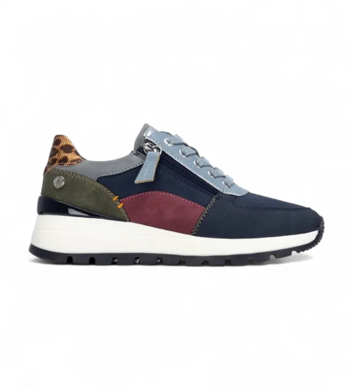 Refresh para mujer. 17324304-NAVY Zapatillas 173243 marino (36), Plano, 1 a 3cm, Cremallera, Casual