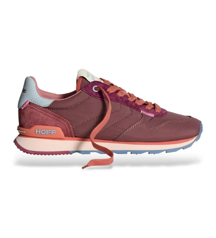 HOFF para mujer. 22517004 Zapatillas de piel Track & Field granate (36), Plano, Cordones, Casual