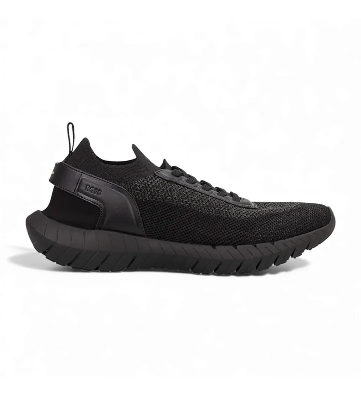 BOSS para hombre. 50562620 Zapatillas Motion negro (41), Plano, Cordones, Casual