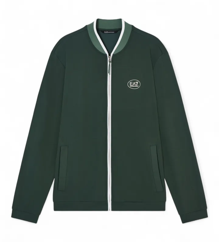 EA7 para hombre. 7M001543_AF13289 Chaqueta Tennis Club Verde (3XL), Azul, Casual, Viscosa, Manga corta