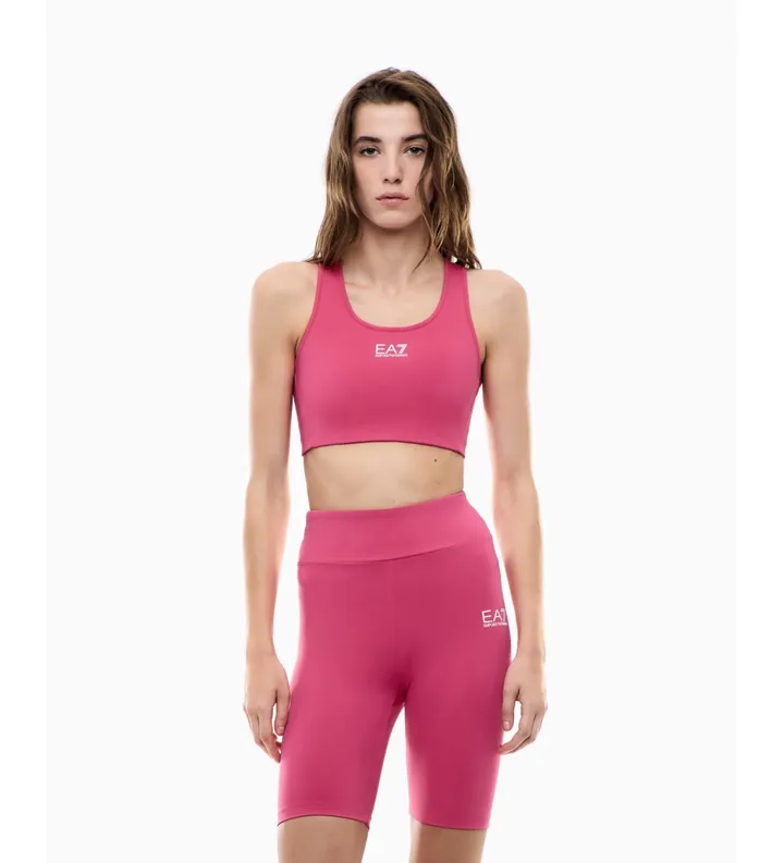 EA7 para mujer. 7W000231_AF12625 Top VIGOR7 W rosa (L), Deportivo, Multideporte, Poliamida, Sin mangas / Tirantes