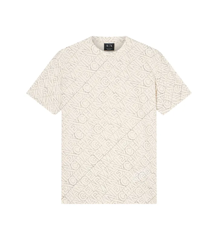 A|X Armani Exchange para hombre. XM002783AF10356F1167 Camiseta casual blanco (L), Algodón, Manga corta