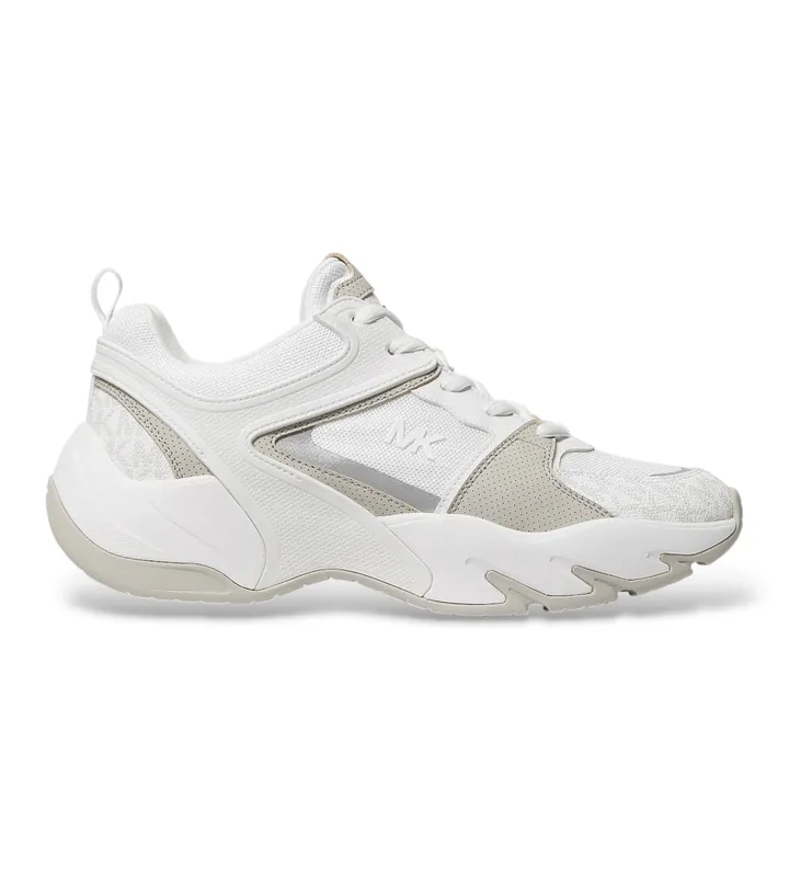 Michael Kors para hombre. 42S6CHFS1D Zapatillas Chase blanco (40), Plano, Cordones, Casual
