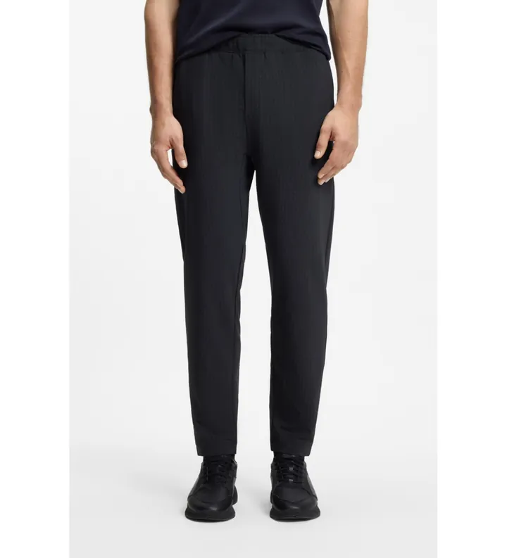 BOSS para hombre. 50558503 Pantalón tejido de rejilla elástico marino (3XL), Casual, Poliéster