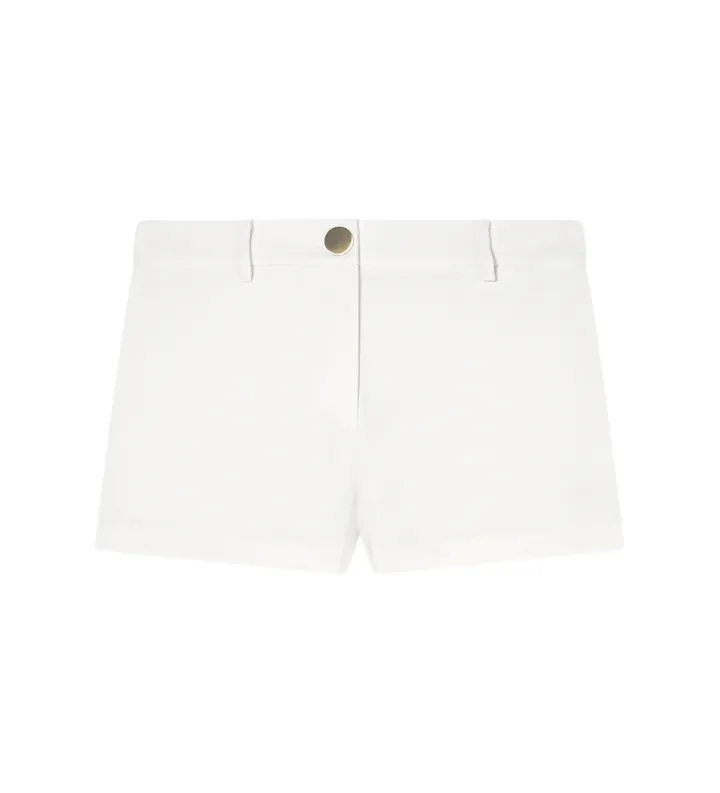 A|X Armani Exchange para mujer. XW001950AF21555U1003 Shorts Botón blanco (M), Casual, Poliéster