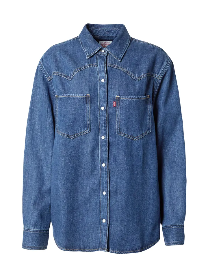LEVI'S ® Blusa 'Teodora Western Shirt' azul denim