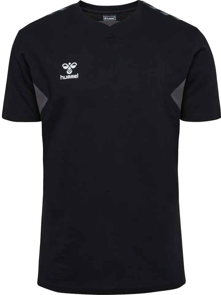 Hummel Camiseta funcional 'Authentic' gris / negro / blanco
