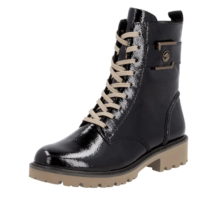 REMONTE Botines con cordones negro
