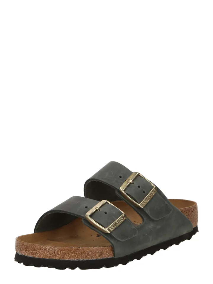 BIRKENSTOCK Sandalias 'Arizona LEOI' verde moteado
