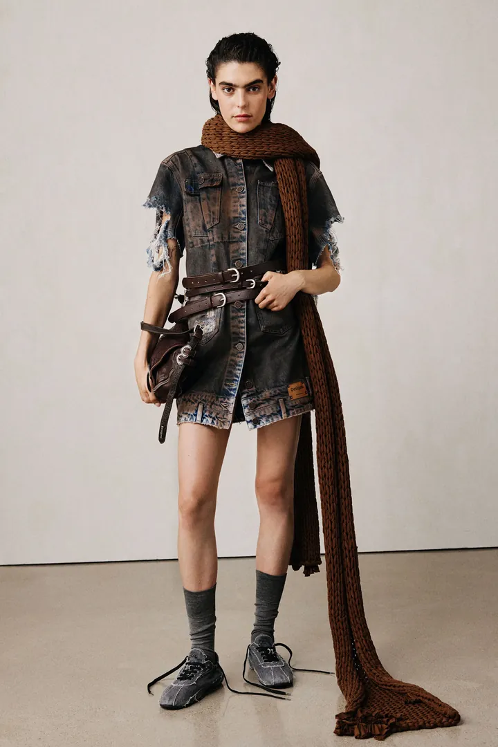 Desigual, Vestido denim studio, Mujer, Algodon, MarróN, L