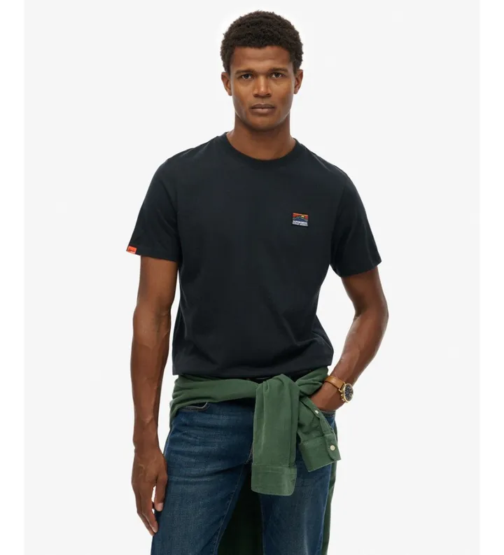 Superdry para hombre. M1012239A Camiseta Great Outdoors Emb Relajada marino (3XL), Casual, Algodón, Manga corta