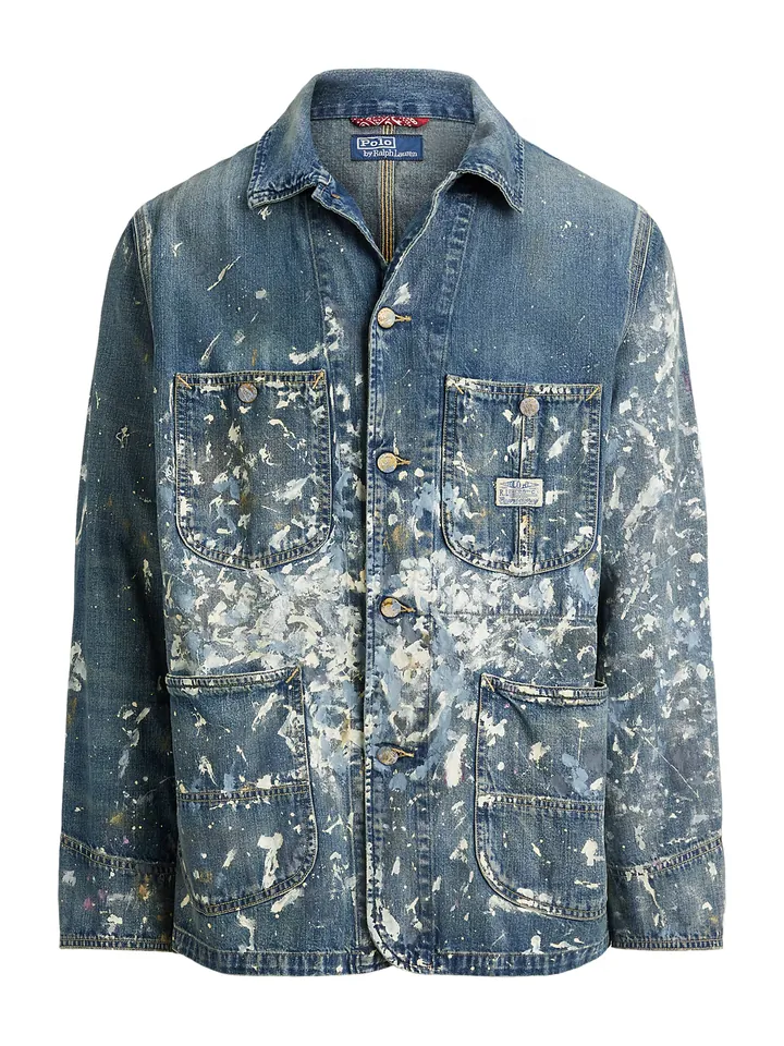 Polo Ralph Lauren Chaqueta de entretiempo  azul paloma / azul denim / blanco