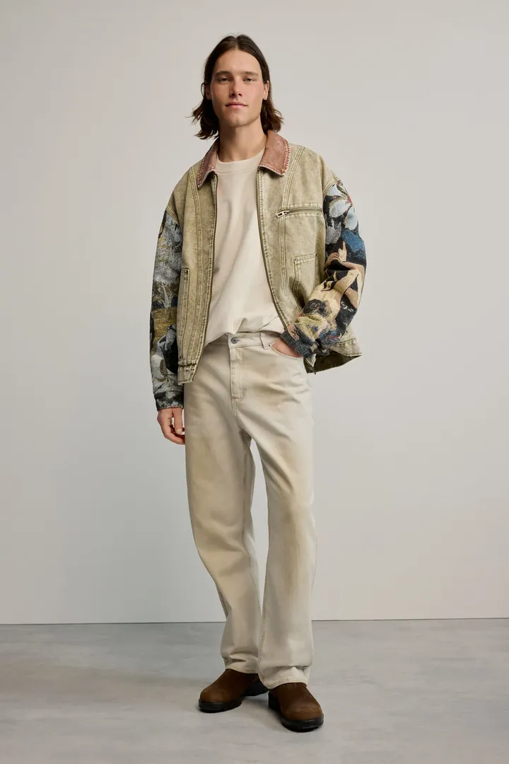 Desigual, Pantalón largo liso, Hombre, Algodon, MarróN, 28