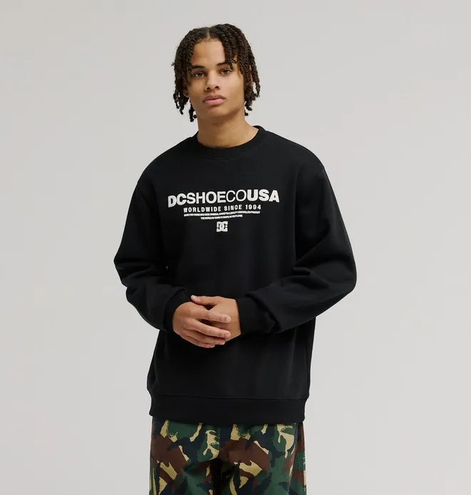 DC Heritage Font - Sudadera Negro Hombre
