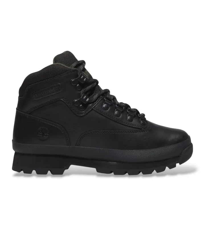 Timberland para mujer. TB0A5TR6W021 Botas de piel Euro Hiker negro (36 W), Plano, Cordones, Outdoor