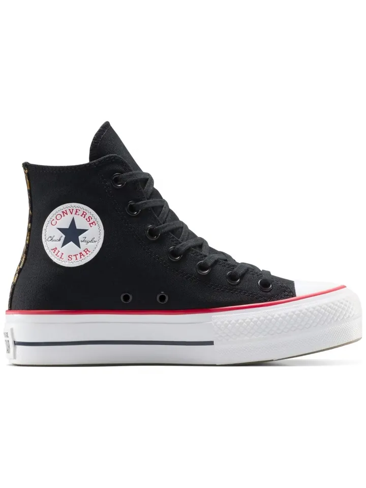 CONVERSE Zapatillas deportivas altas 'Converse Chuck Taylor All Star Lift Platform Leopard' negro