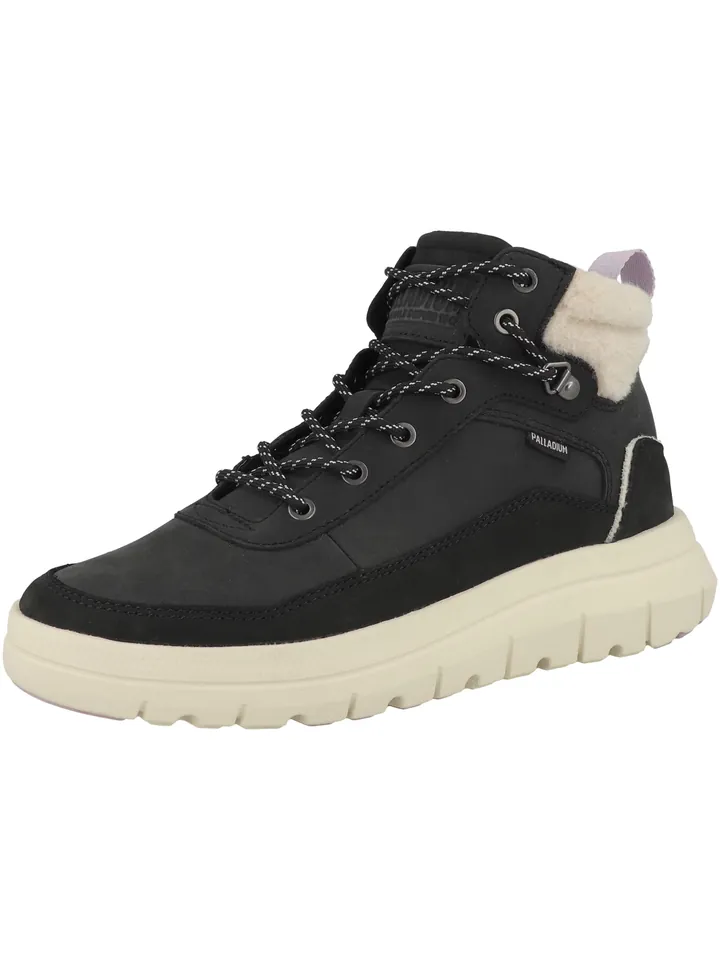Palladium Botines con cordones 'Palla' crema / negro