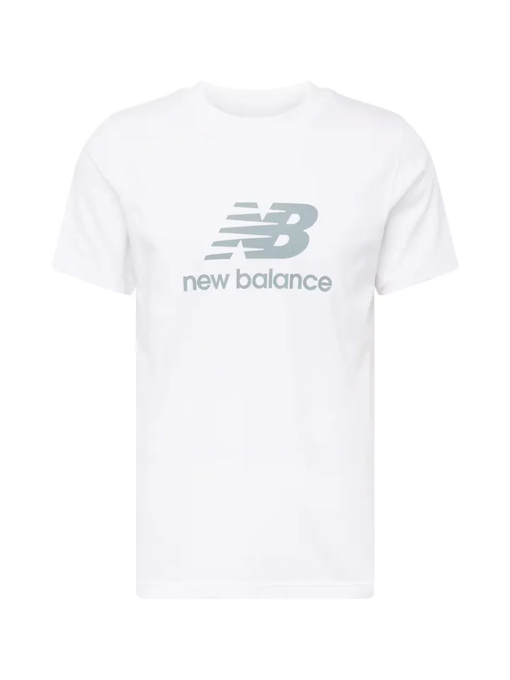 new balance Camiseta  gris / blanco