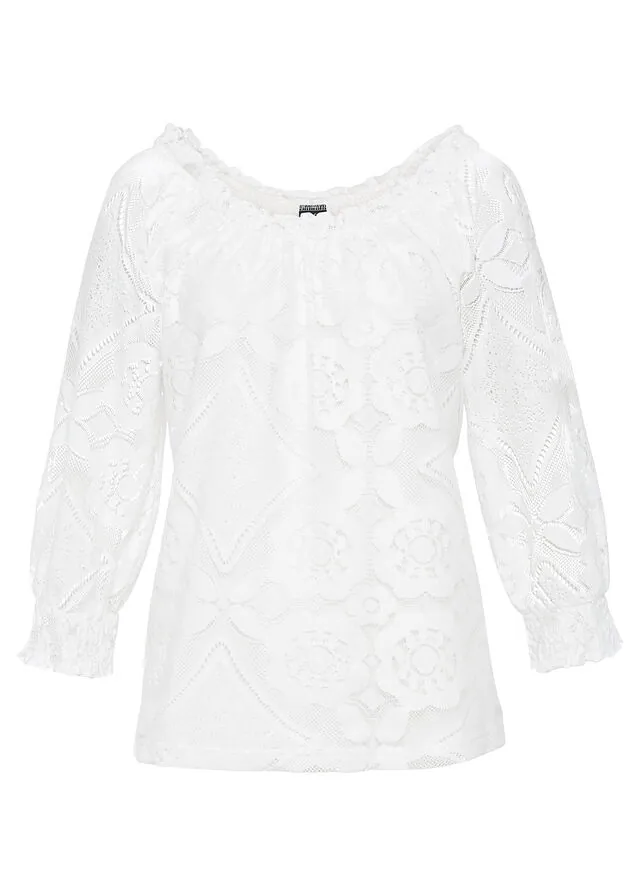 Camiseta con mangas abullonadas