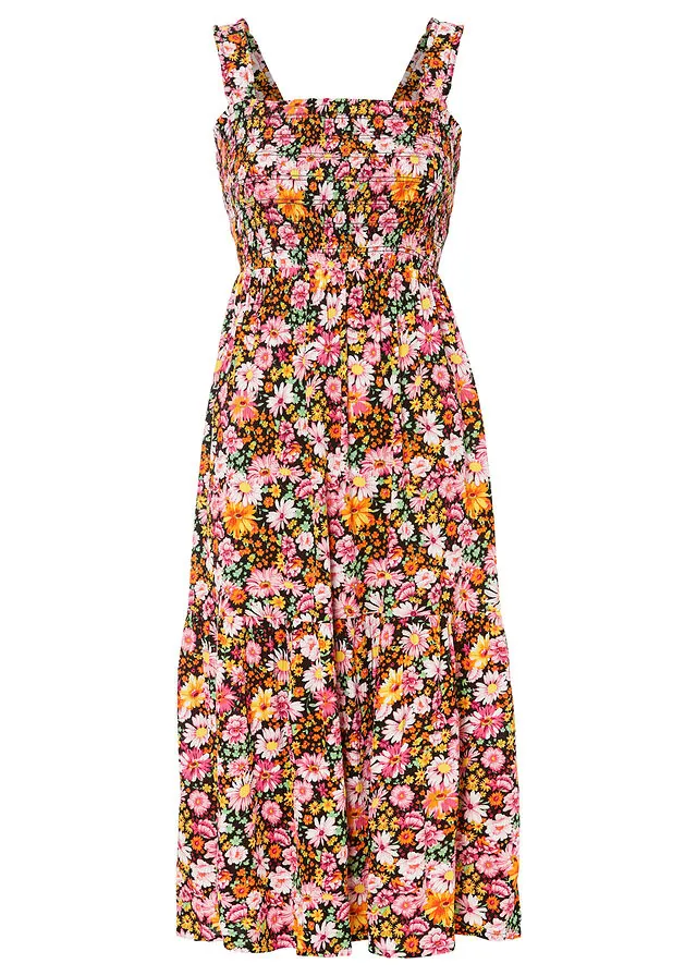 Vestido midi de viscosa