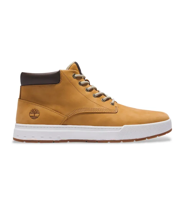 Timberland para hombre. TB0A5PRV2311 Zapatillas de piel Maple Grove amarillo (41.5), Plano, Cordones, Casual