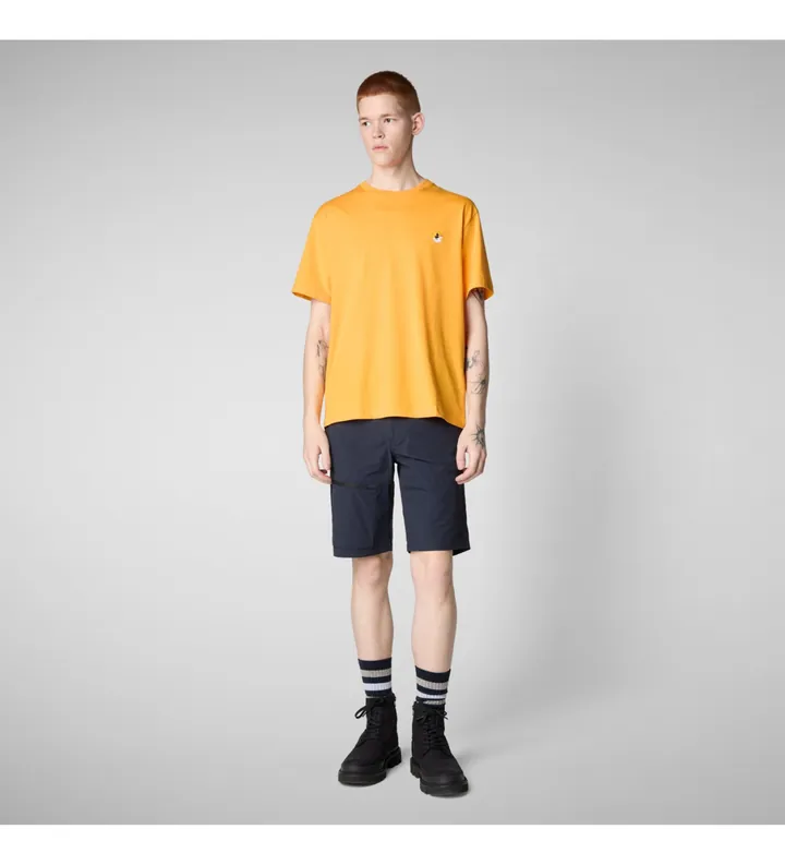 Save The Duck para hombre. DT1709M-BESY20 Camiseta Caius amarillo (M), Casual, Algodón, Manga corta