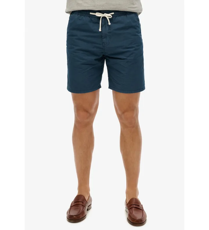 Superdry para hombre. M7110479A Pantalón corto Essential Walk marino (L), Casual, Algodón
